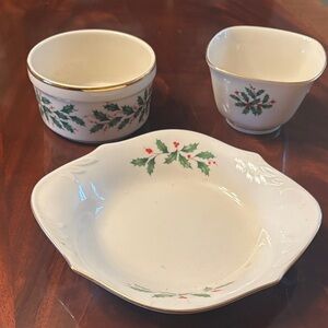 Lenox Holly Trio Set